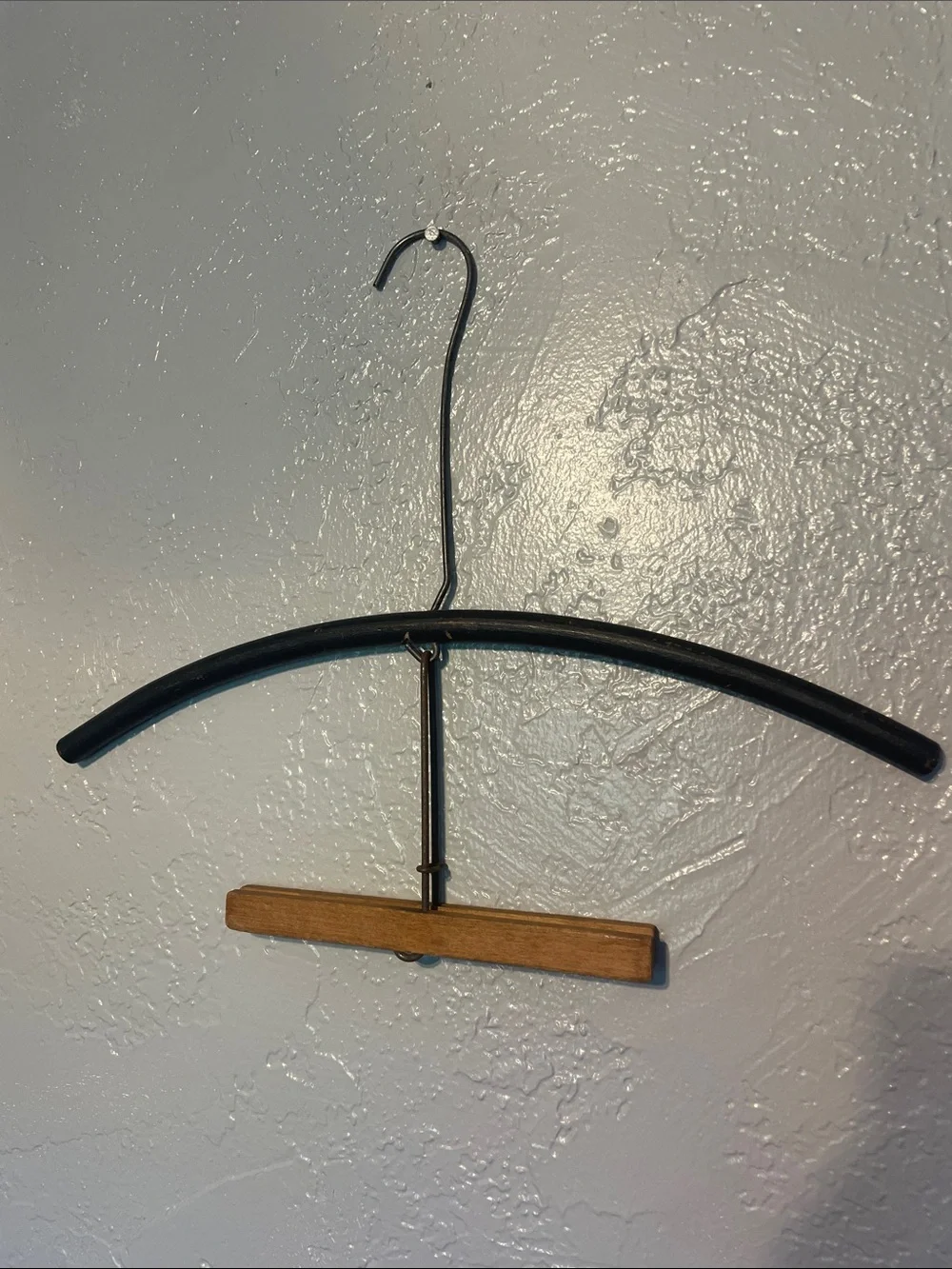 Bent wood & metal Vintage Wall Hanger for suits, tops/pants etc set of 3